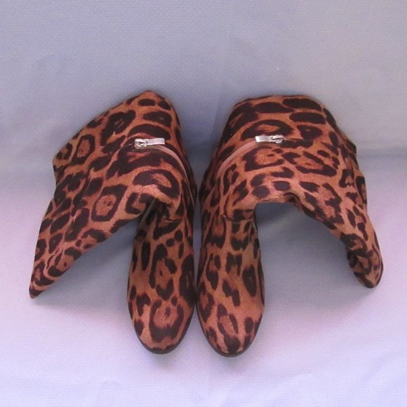 💖JOURNEE COLLECTION KERIN ANIMAL PRINT KNEE HIGH BOOTS; SZ 7 NEW 💖 - Picture 5 of 16